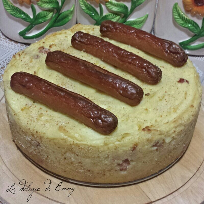 Gateau di patate e wurstel