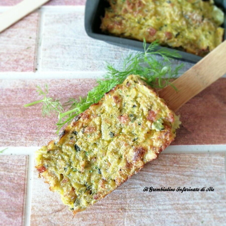 Gateau di patate e zucchine