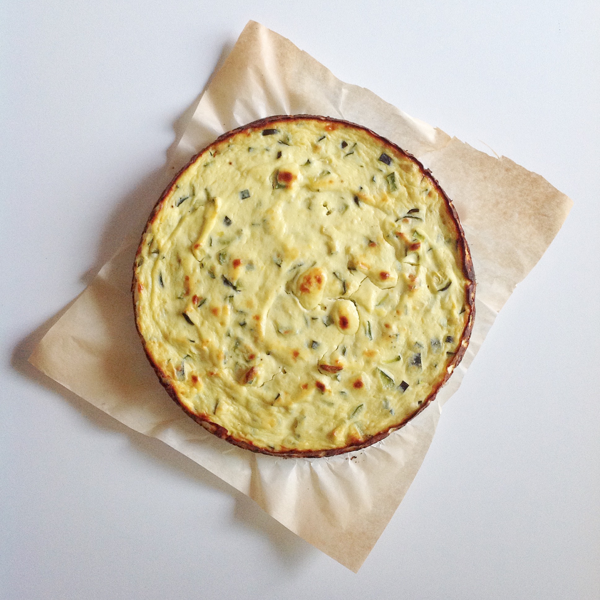 Gateâu di ricotta e zucchine