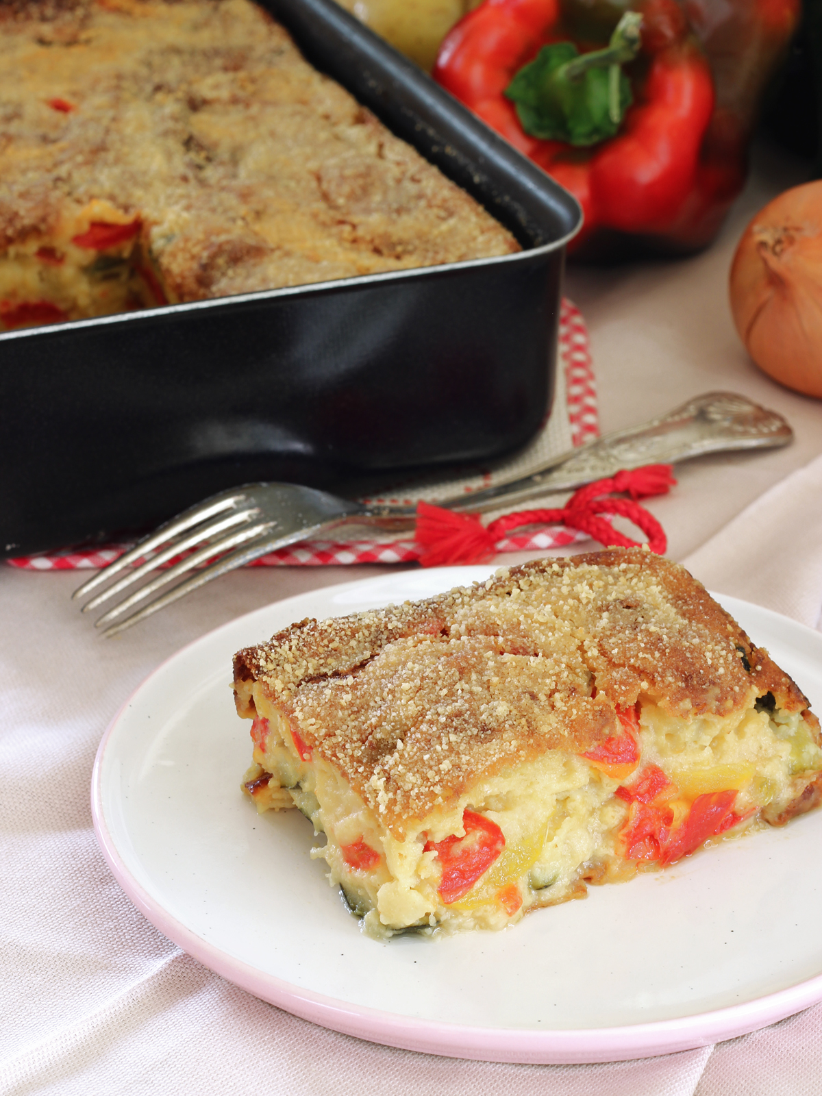 Gateau di verdure mosce