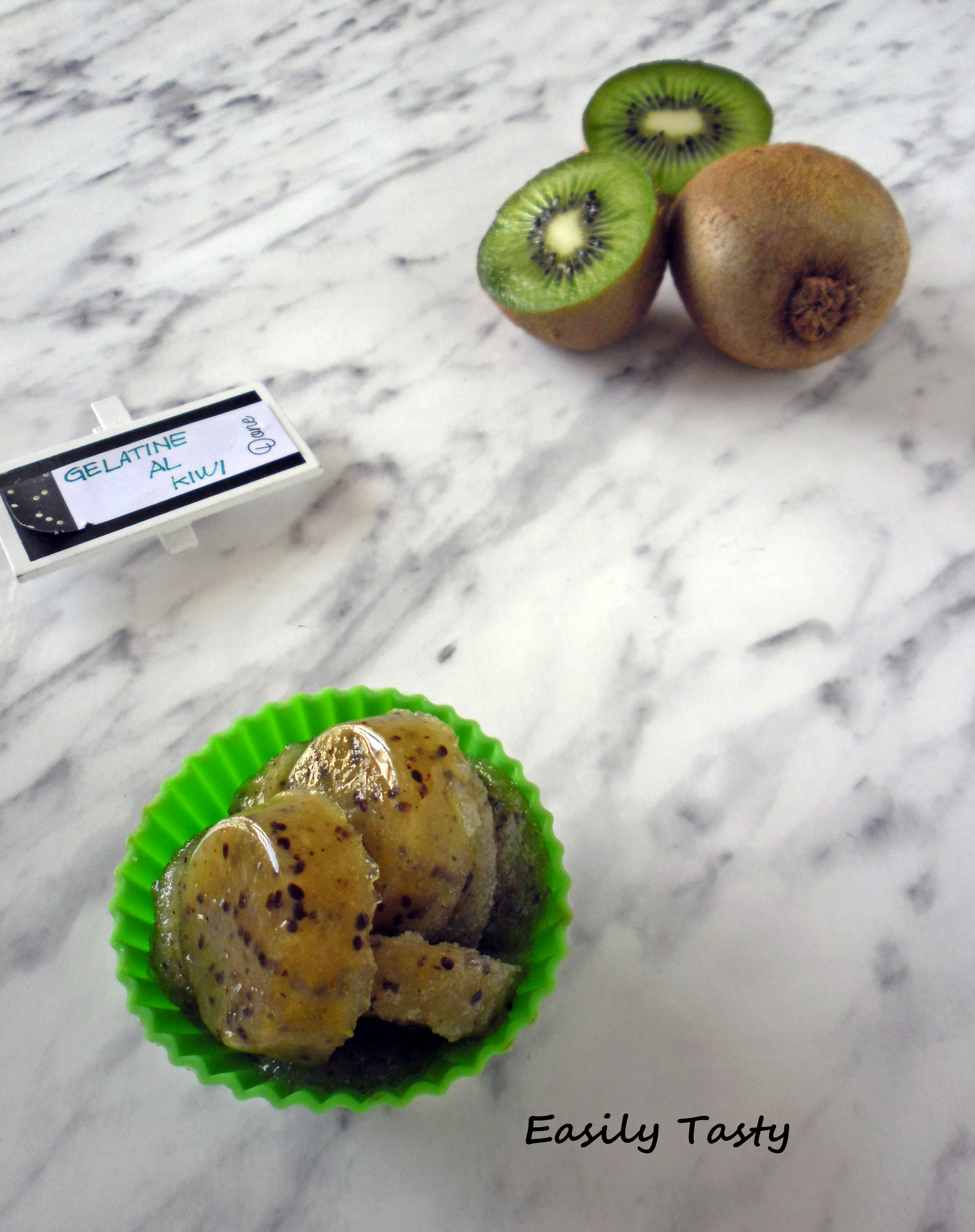 Gelatine al kiwi (gele)