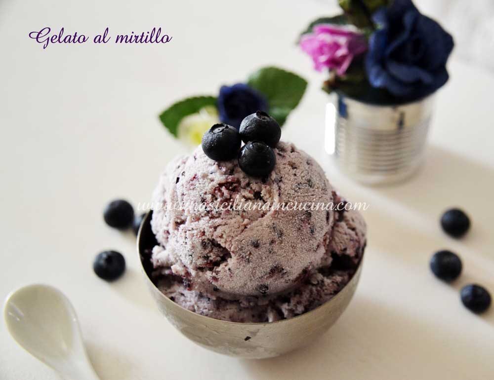 Gelato ai mirtilli homemade