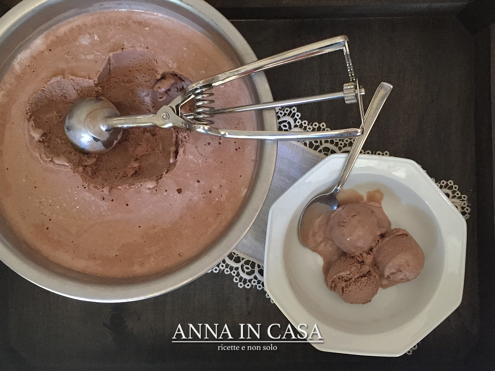 Gelato al cioccolato senza gelatiera