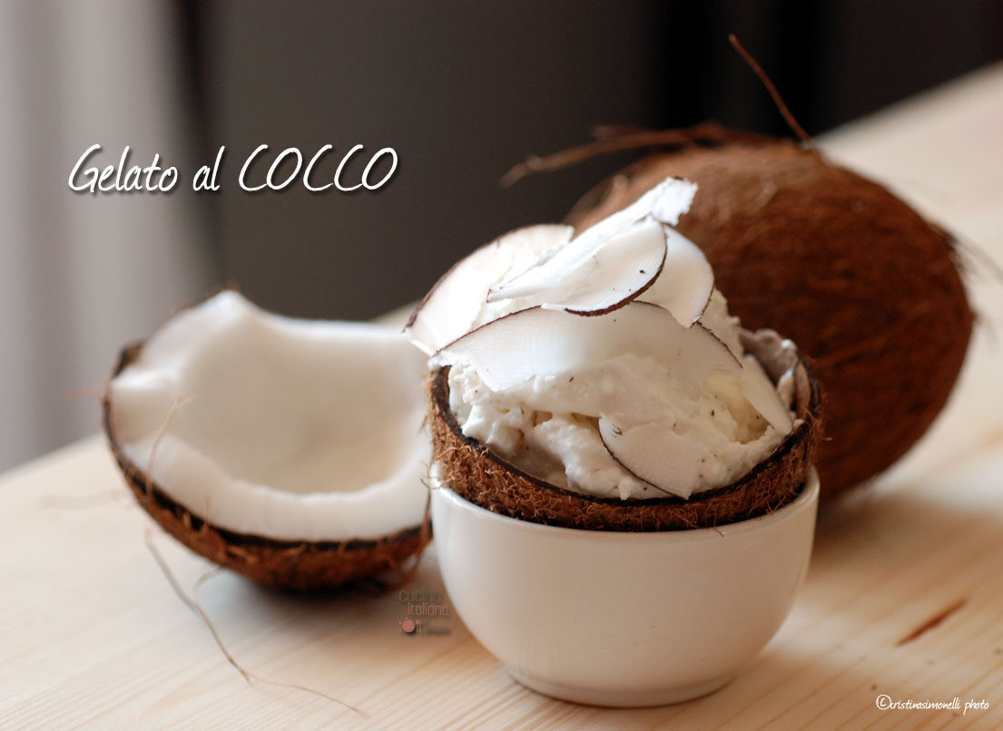 Gelato al cocco fresco