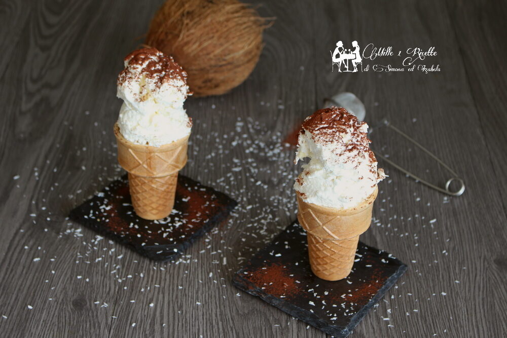 Gelato al cocco, senza gelatiera