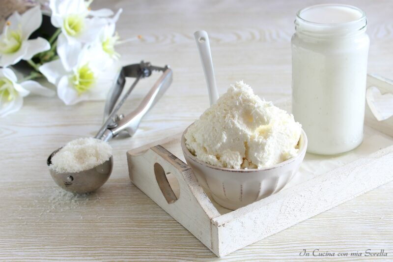 Gelato al cocco senza gelatiera