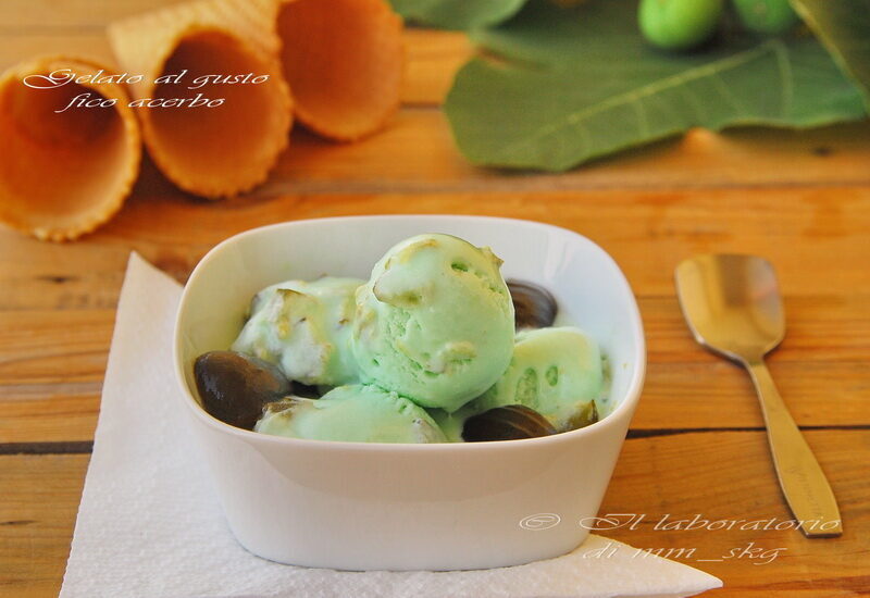 Gelato al gusto di fico acerbo