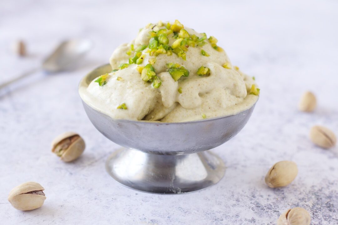 Gelato al pistacchio senza gelatiera