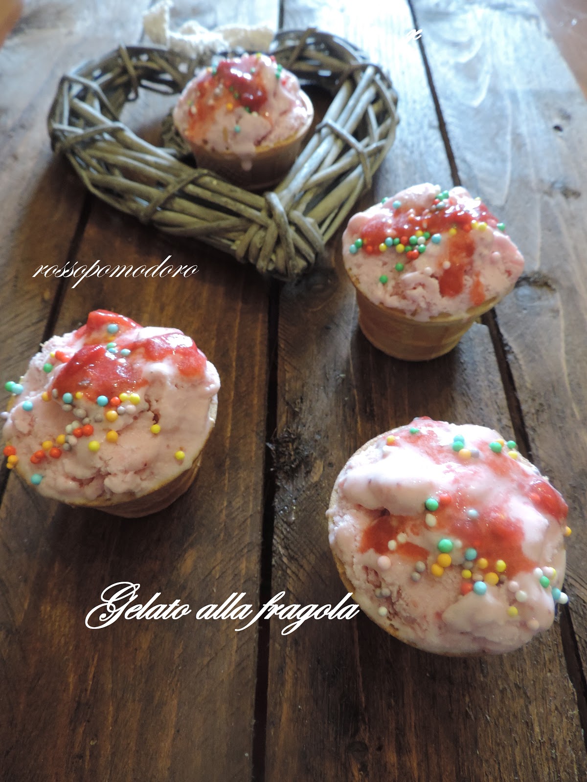 Gelato alla fragola homemade