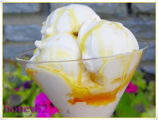 Gelato alla panna cotta e caramello