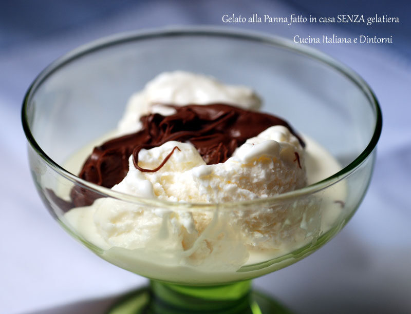 Gelato alla panna fatto in casa SENZA gelatiera