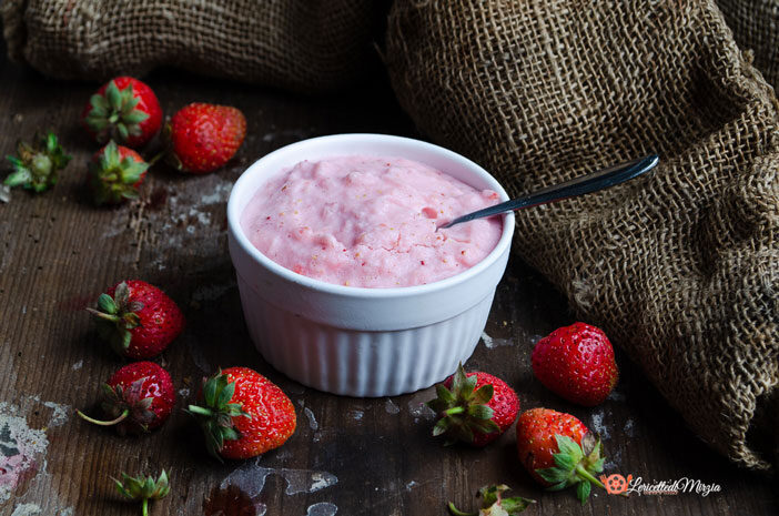 Gelato alle fragole