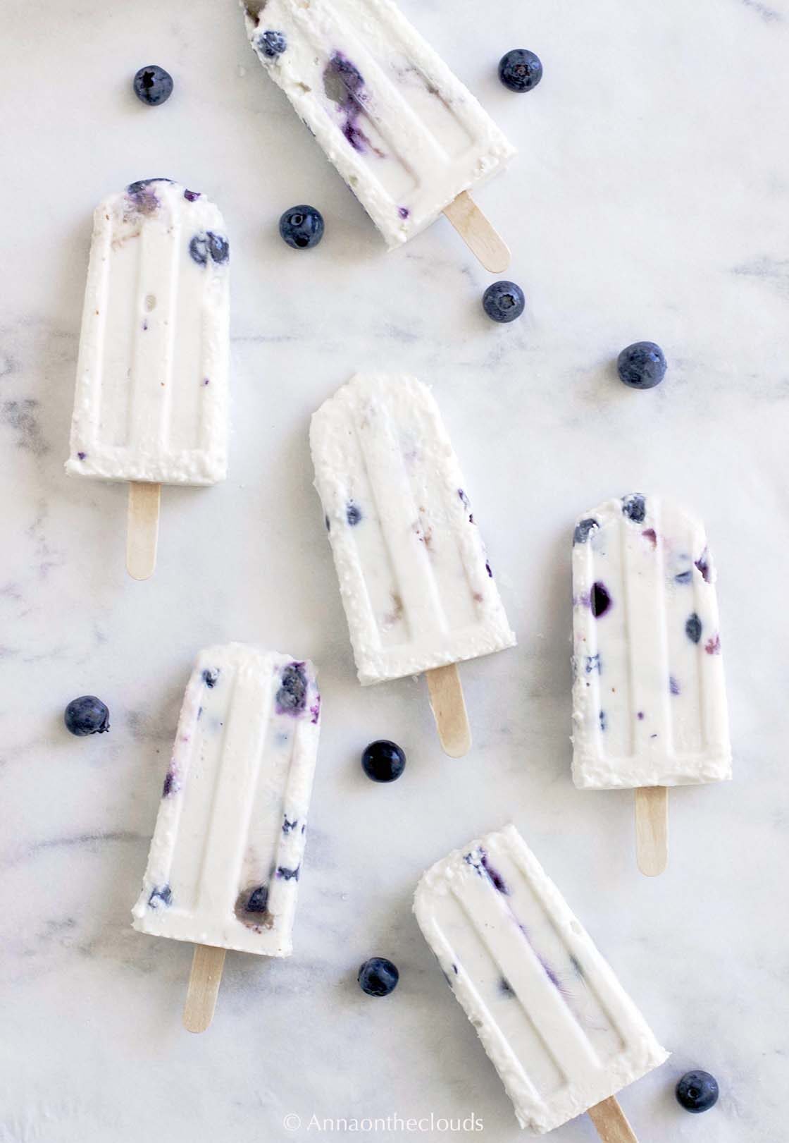 Gelato cocco e mirtilli – senza gelatieria