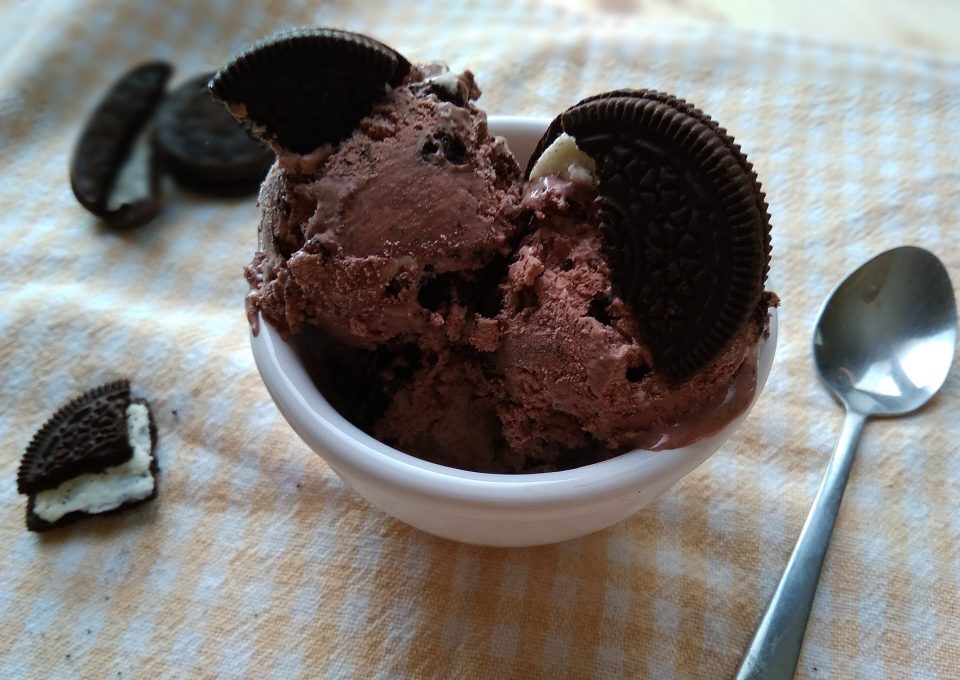 Gelato con oreo