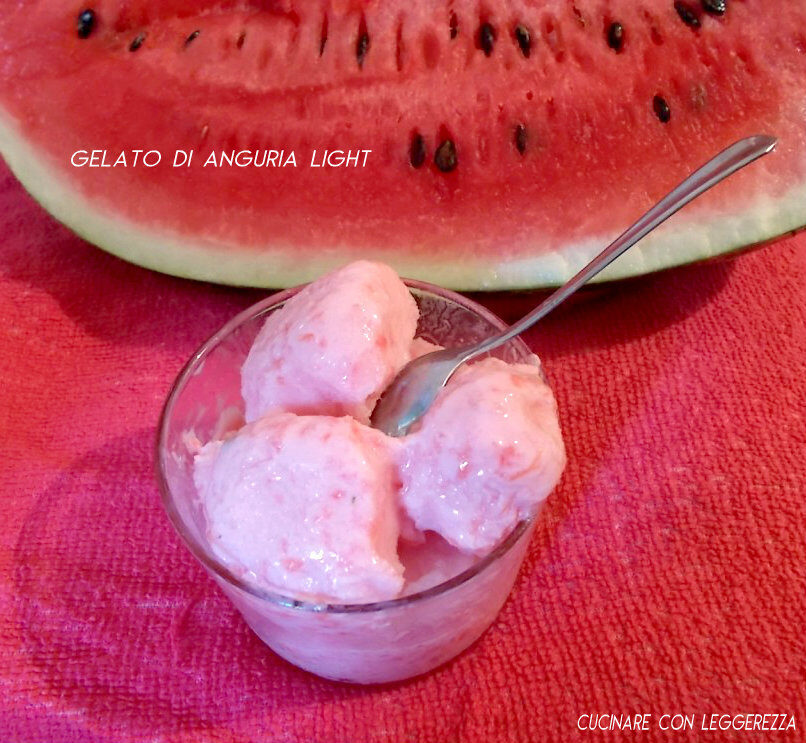 Gelato di anguria light
