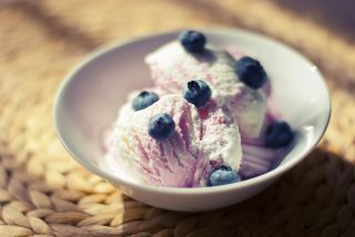Gelato di mirtilli