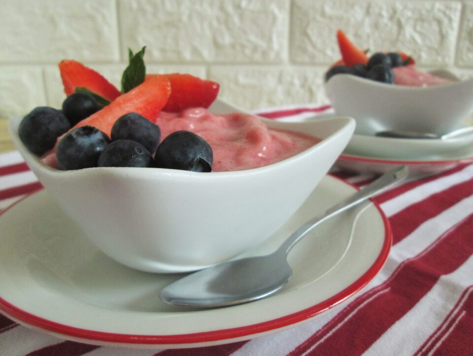 Gelato fragole e banana