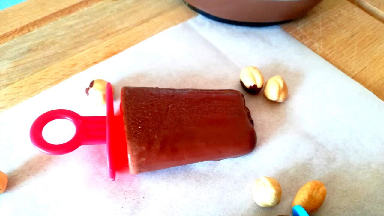 Gelato nutella bimby e non, lo stecco: 2 ingredienti