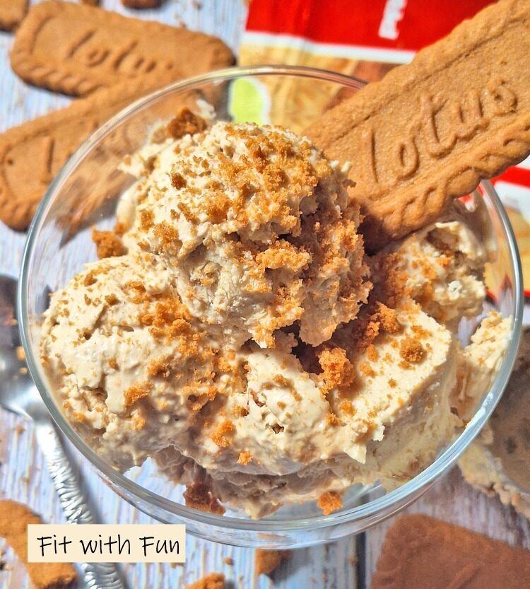 Gelato speculoos low carb proteico senza zucchero