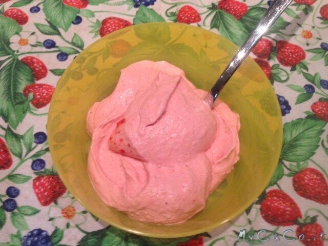 Gelato veloce alla fragola con cuisine companion