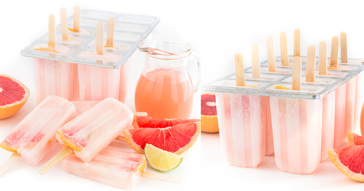 Ghiaccioli al pompelmo rosa senza zucchero – 3 ingredienti
