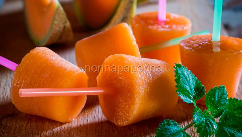 Ghiaccioli di melone: una merenda fresca!