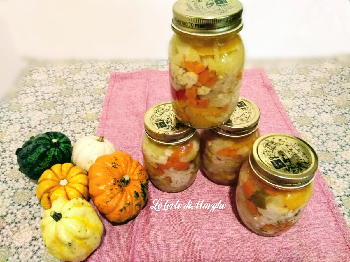 Giardiniera in agrodolce fatta in casa