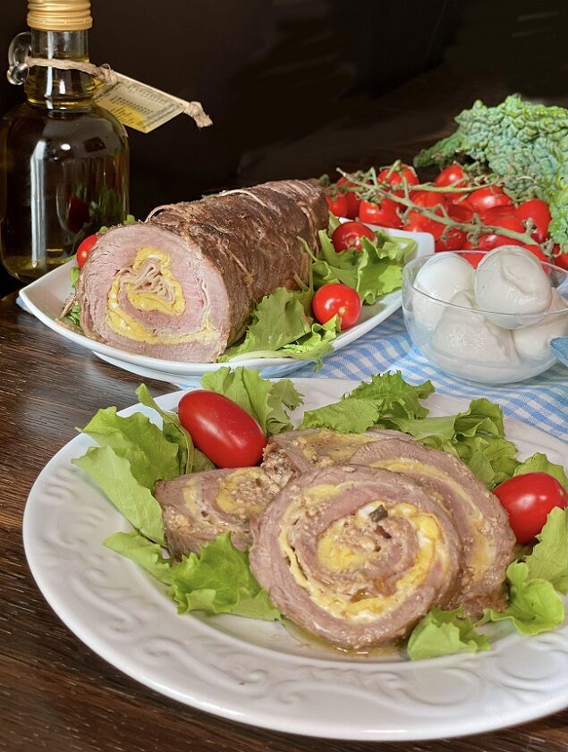 Girandola di manzo farcita