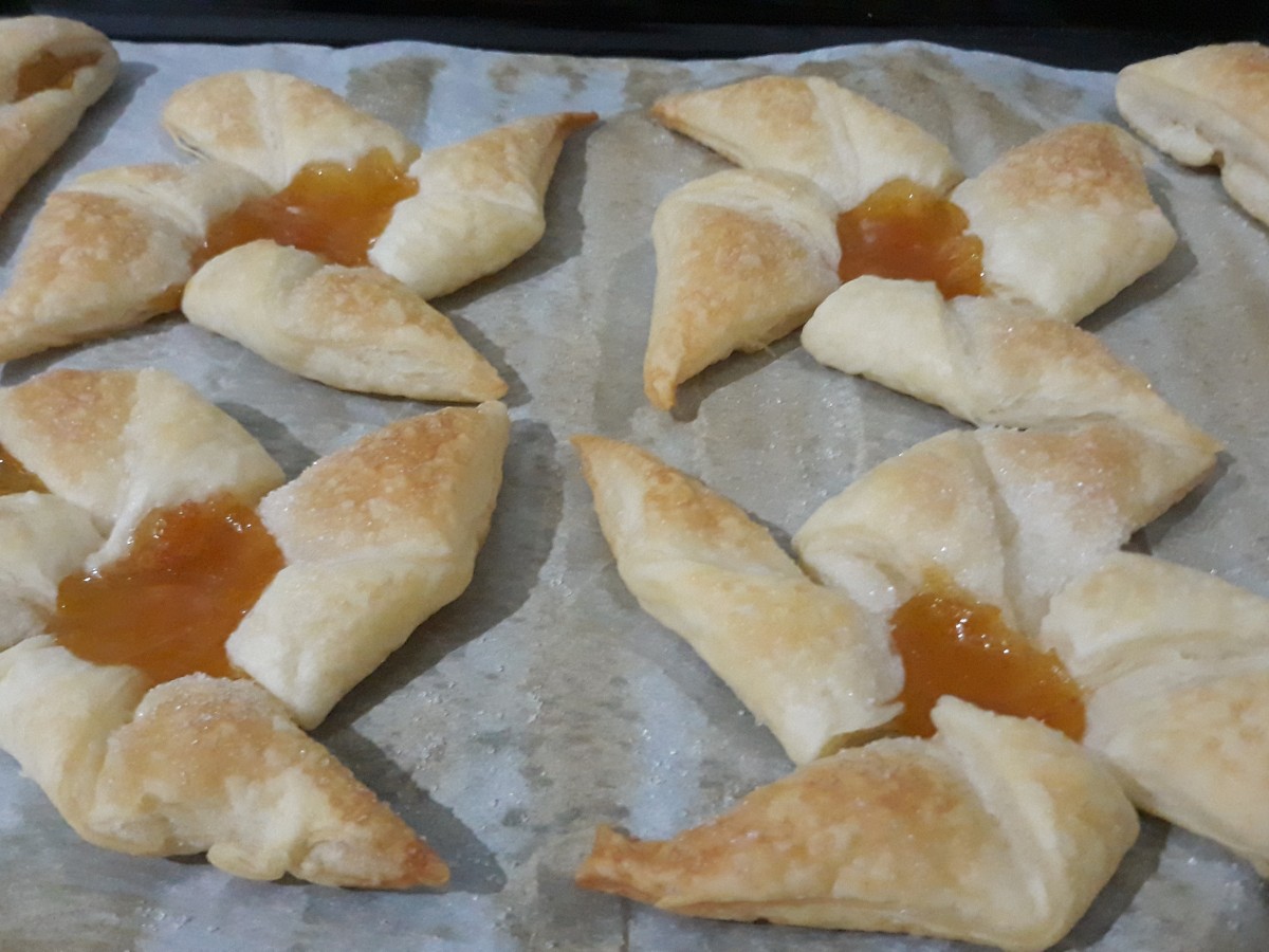 Girandole con marmellata di albicocche