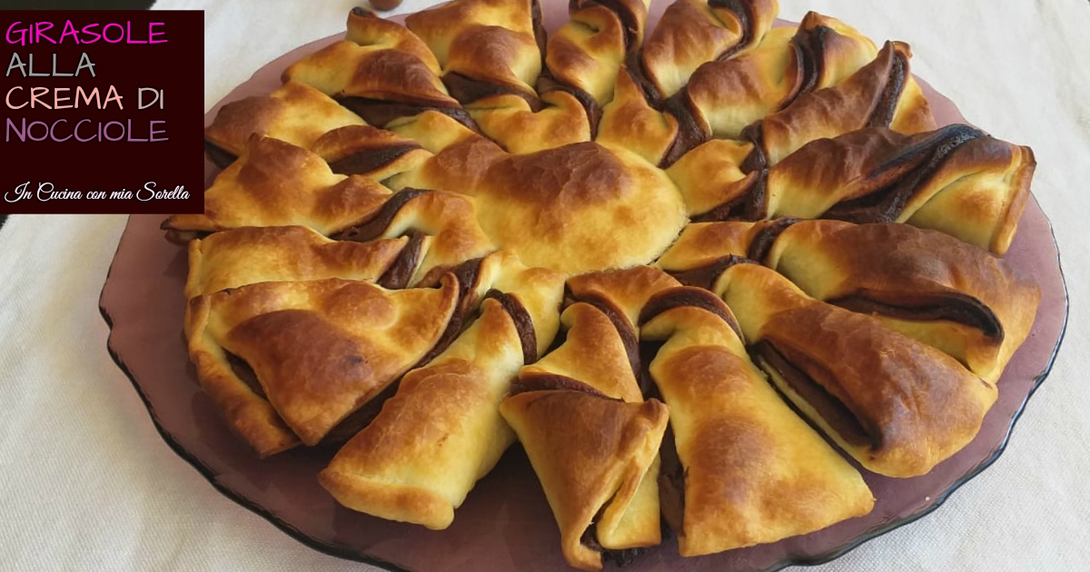 Girasole alla crema di nocciole – ricetta con nutella
