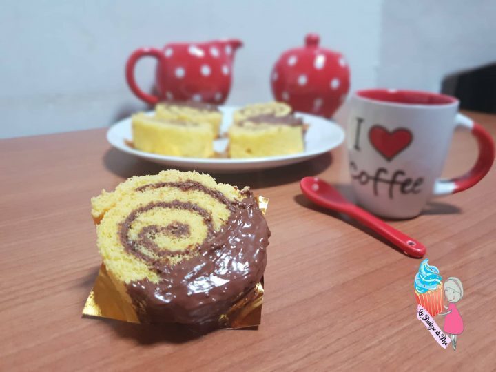 Girelle con pasta biscotto alla farina di riso