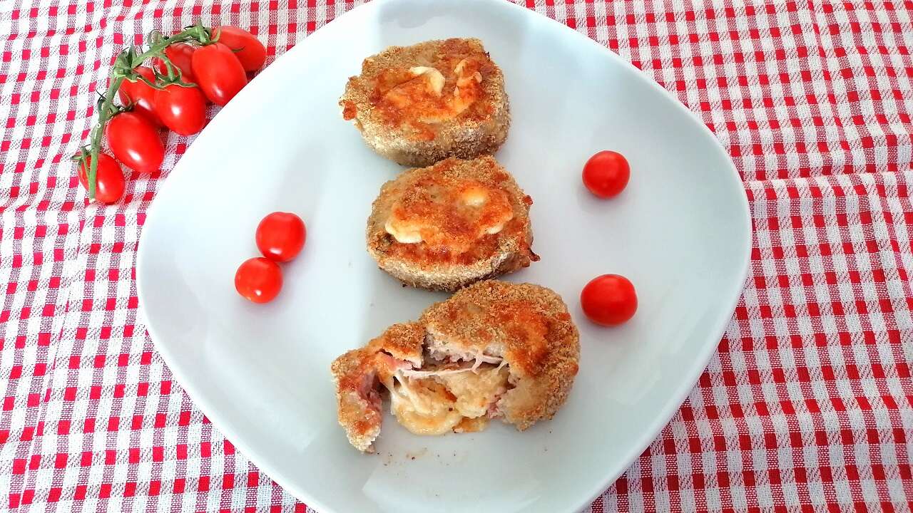 Girelle di carne bimby, con prosciutto e provola