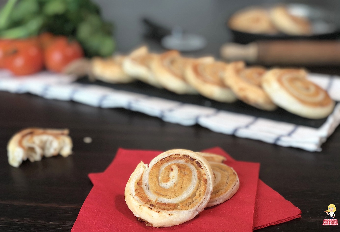 Girelle di pasta sfoglia