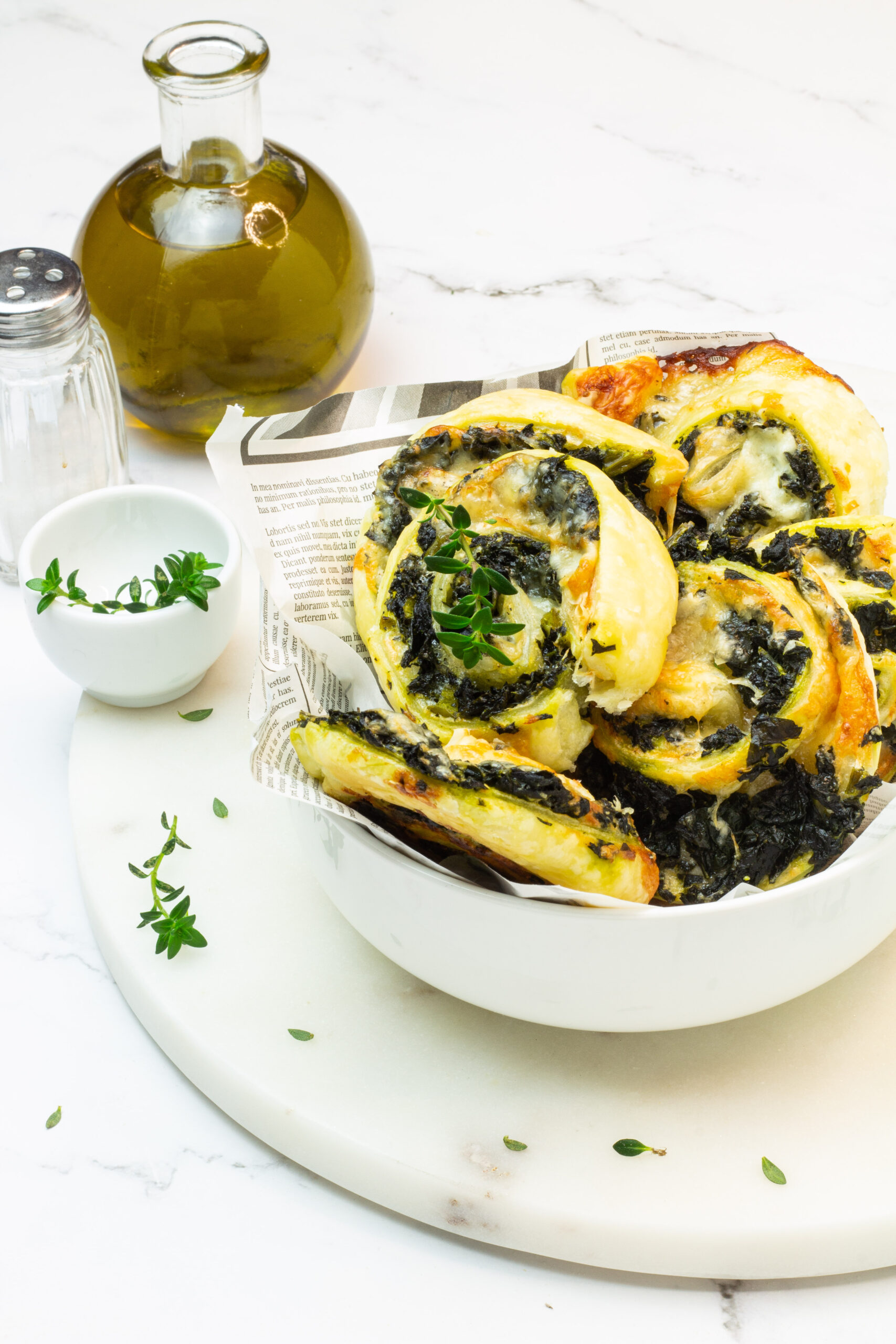 Girelle di sfoglia con cavolo nero