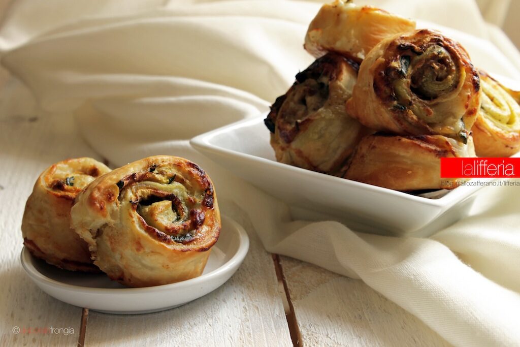 Girelle di zucchine e stracchino finger food
