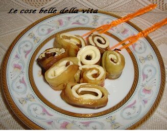 Girelline di melanzane con sottiletta