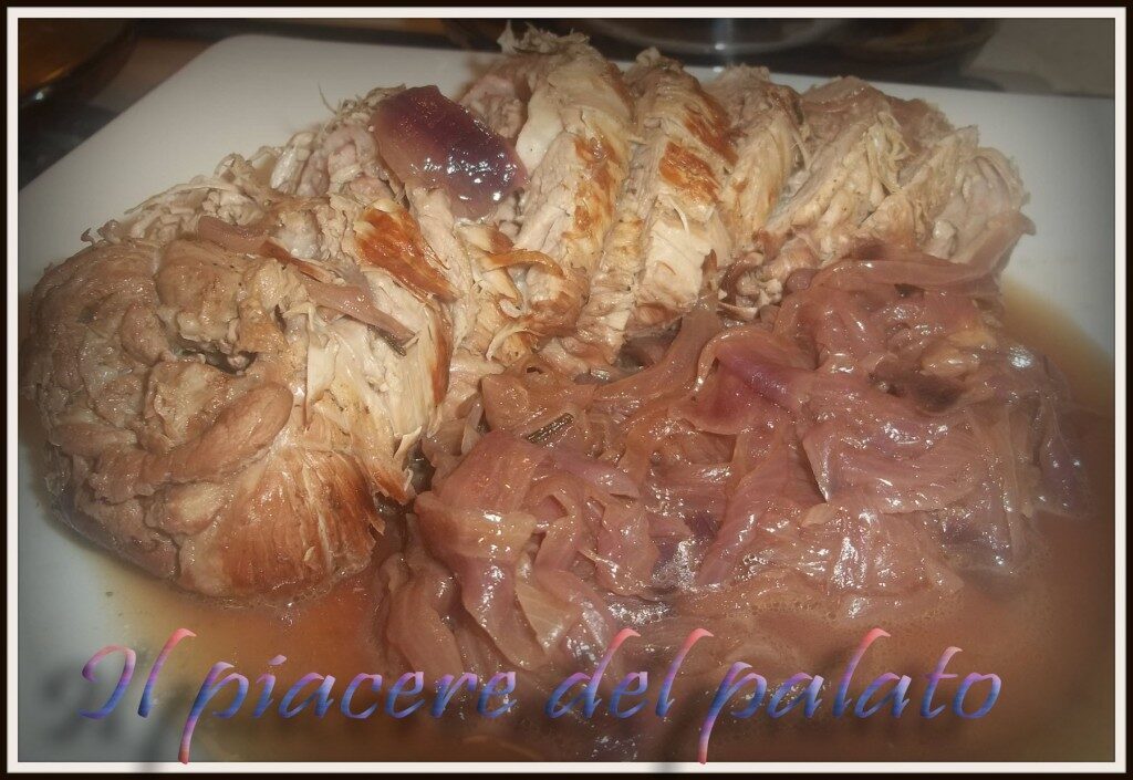 Girello di vitello con cipolle
