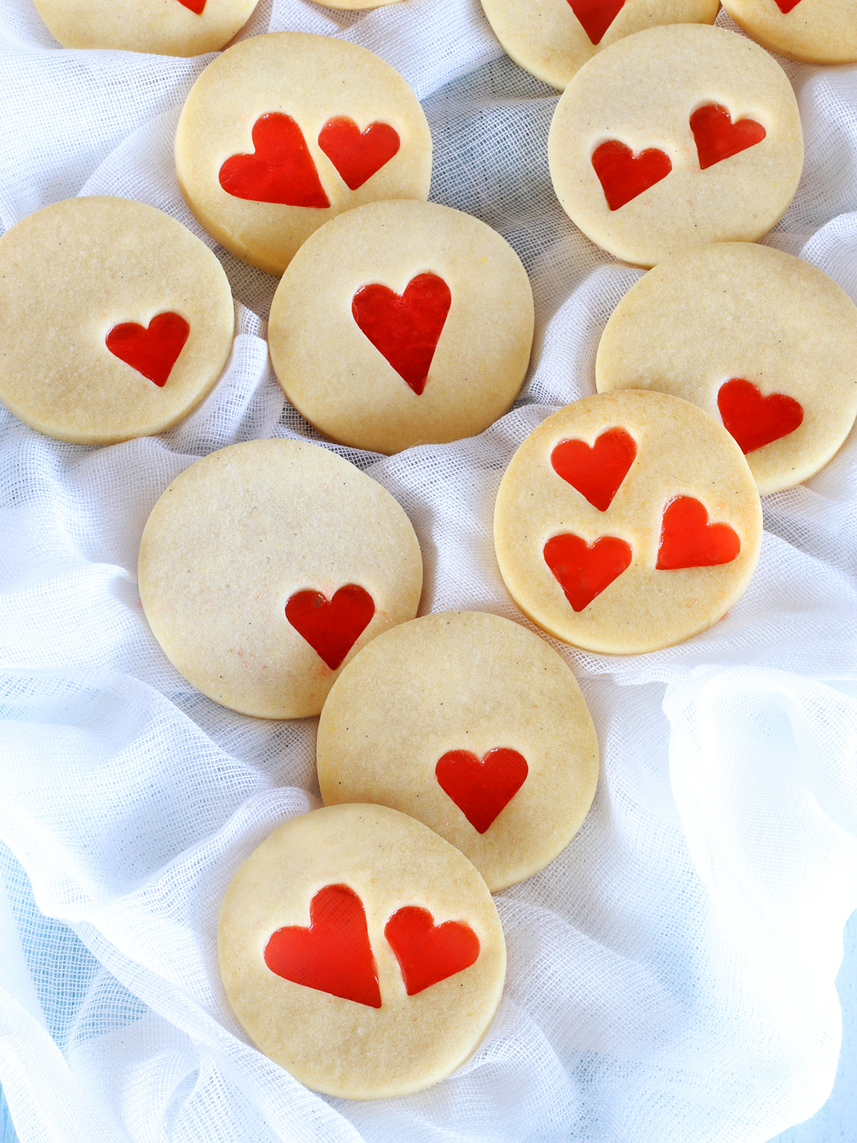 Glass cookies (san valentino edition)