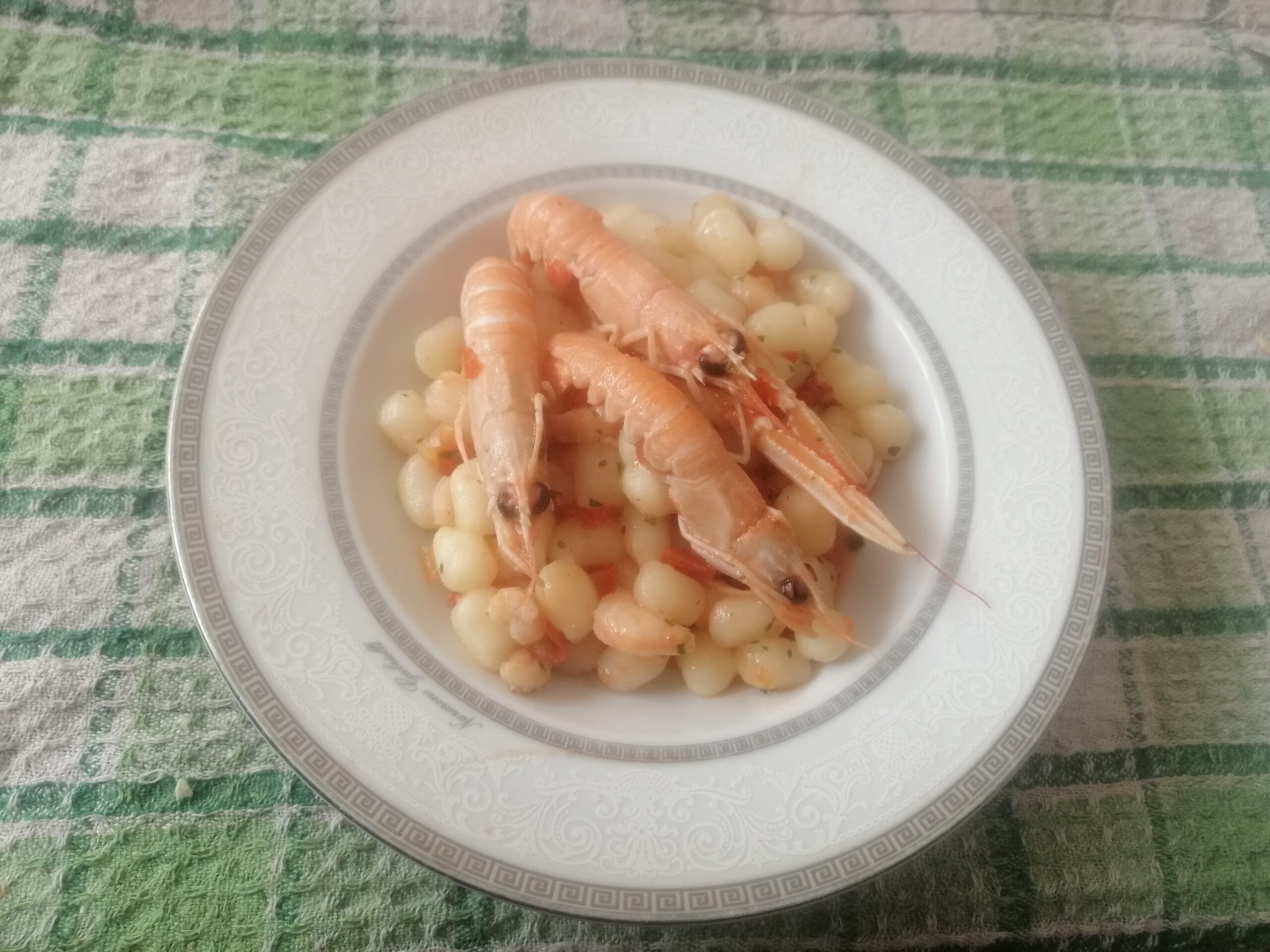 Gnocchetti di patate agli scampi