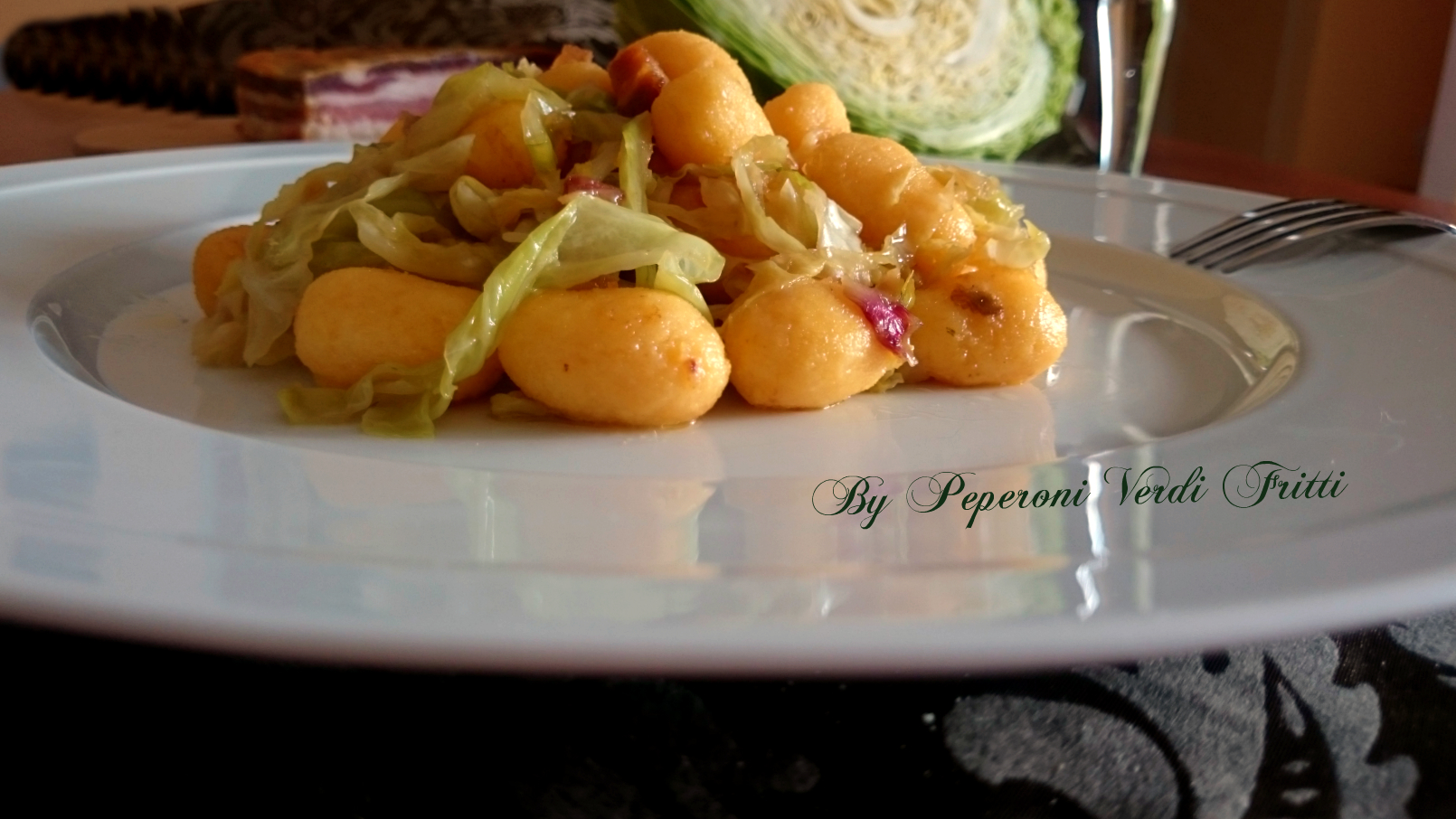 Gnocchetti di polenta con verza e pancetta