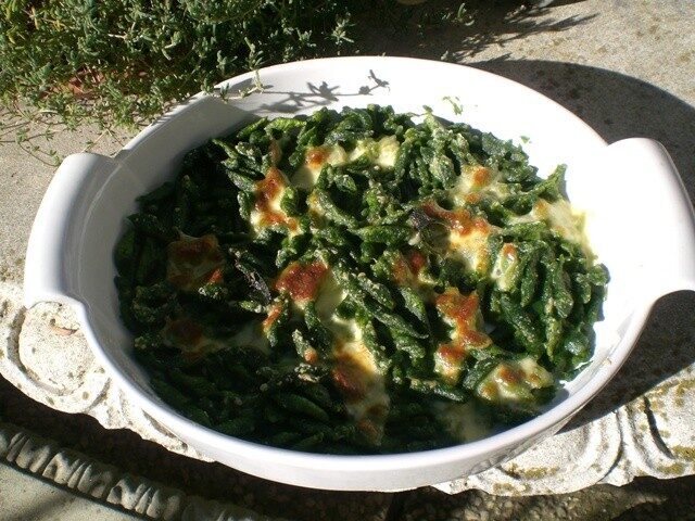 Gnocchetti di spinaci gratinati al forno