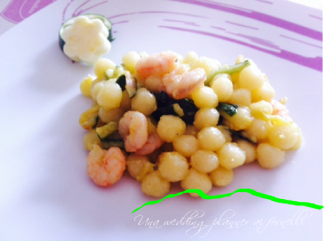 Gnocchetti gamberetti e zucchine