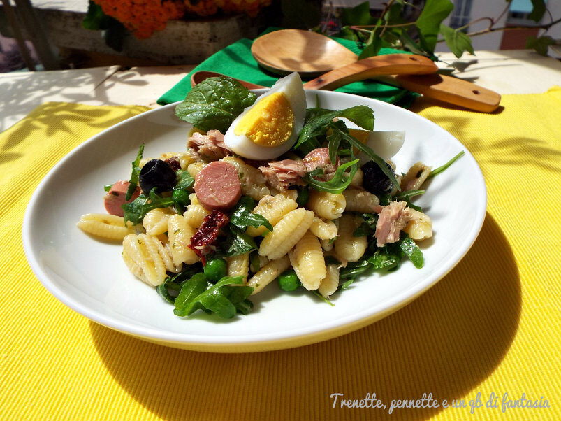 Gnocchetti in insalata profumati al limone e pesto