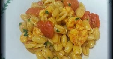 Gnocchetti sardi con gamberetti e zafferano