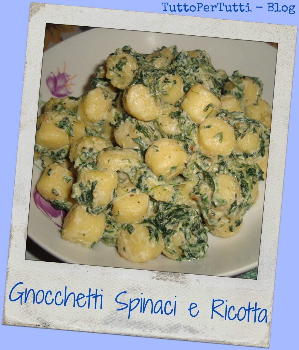 Gnocchetti spinaci e ricotta