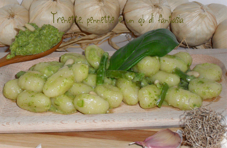 Gnocchi al pesto di fagiolini