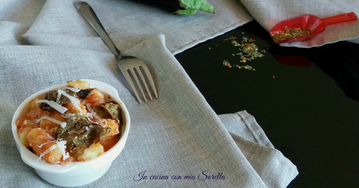 Gnocchi al sugo di melanzane grigliate