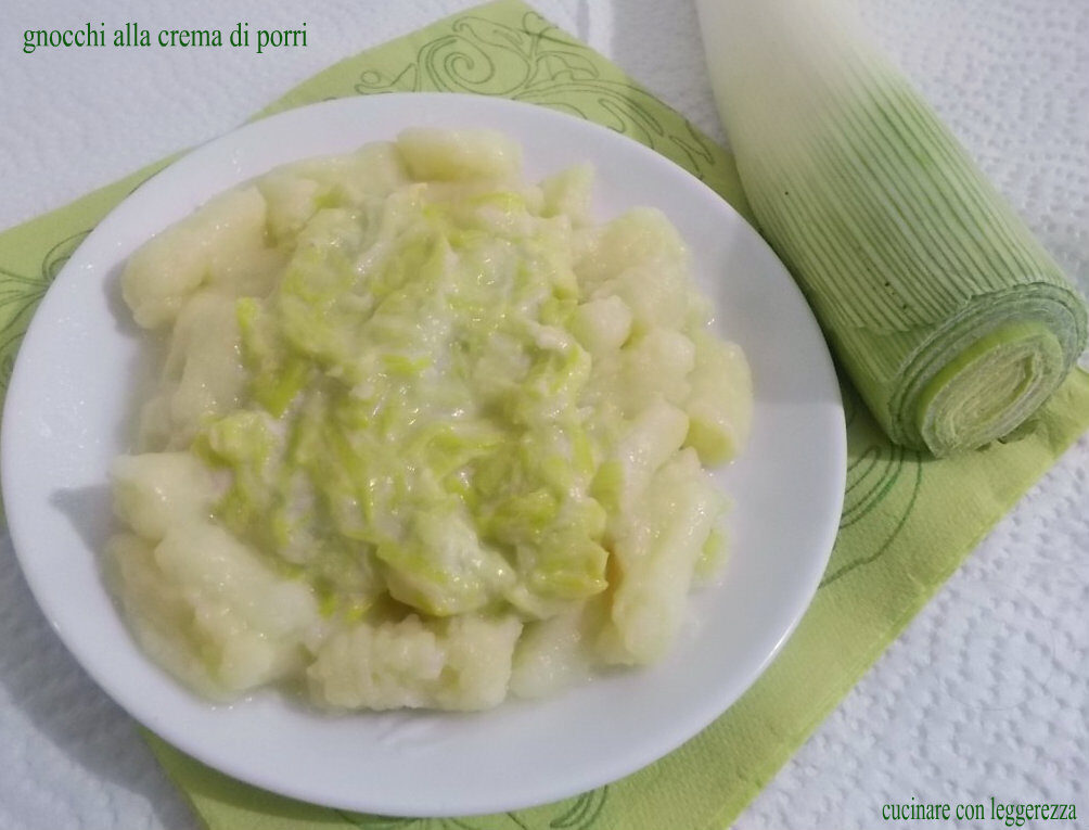 Gnocchi alla crema di porri