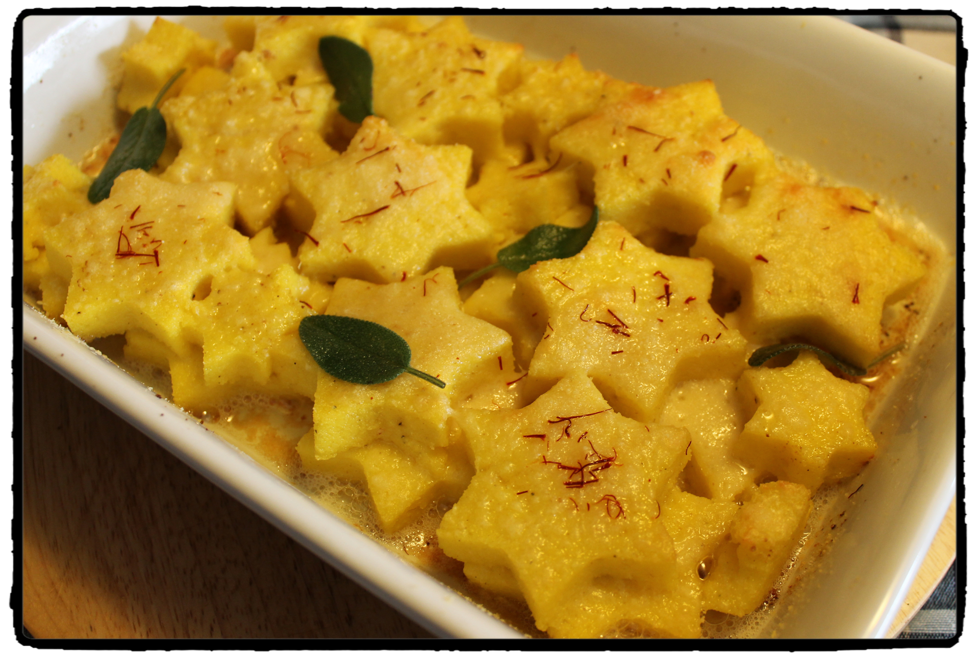 Gnocchi alla romana allo zafferano e salvia