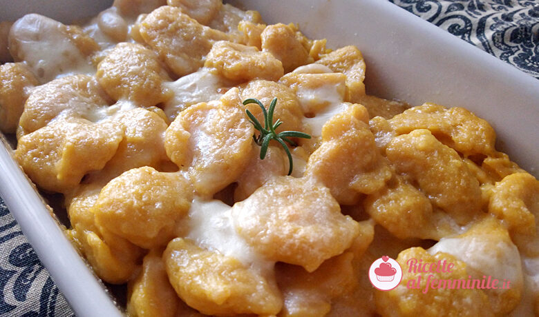 Gnocchi alla zucca gratinati al forno